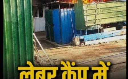 Noida :लेबर कैंप में आग लगी, 60 मजदूरों ने भागकर जान बचाई