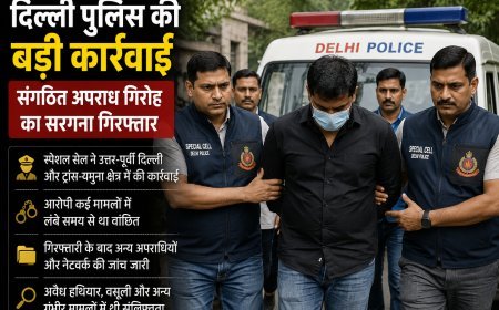 दिल्ली पुलिस की बड़ी कार्रवाई: संगठित अपराध गिरोह का सरगना गिरफ्तार, नेटवर्क की जांच तेज