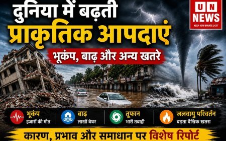 दुनिया में प्राकृतिक आपदाओं की बढ़ती आवृत्ति: भूकंप, बाढ़ और जलवायु परिवर्तन का वैश्विक परिप्रेक्ष्य