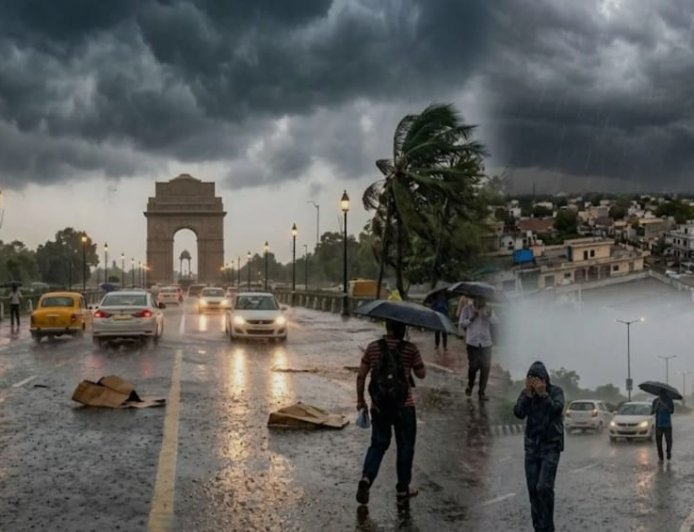 दिल्ली में बादल छाए रहने, उत्तर-पश्चिम भारत में वर्षा होने की संभावना