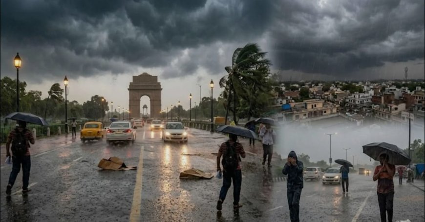 दिल्ली में बादल छाए रहने, उत्तर-पश्चिम भारत में वर्षा होने की संभावना