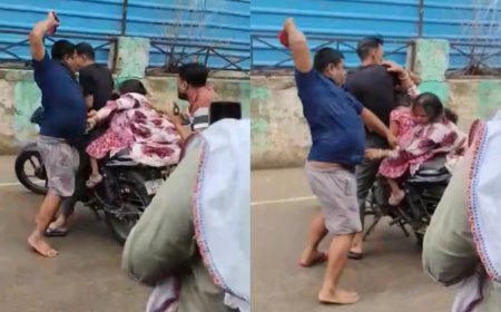 25 सेकंड में बरसाए 16 जूते-चप्पल! कानपुर में थाने जा रही महिला पर बीच सड़क हमला