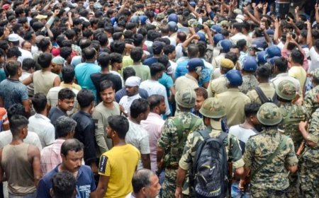 पश्चिम बंगाल: बच्ची की हत्या के आरोपी की भीड़ ने पीट-पीटकर हत्या, पुलिस पर भी हमला