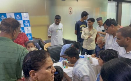 नोएडा सेक्टर-12 में निशुल्क स्वास्थ्य शिविर, सिटीजन वेलफेयर सोसाइटी की पहल