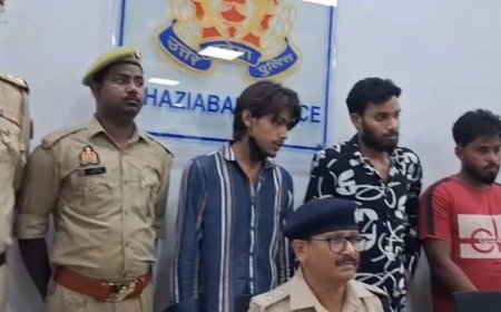 गाजियाबाद पुलिस का बड़ा खुलासा 24 घंटे में लूटकांड सुलझा, तीन आरोपी गिरफ्तार