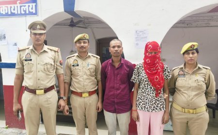फिरोजाबाद प्रेम संबंध के विरोध में दादा की हत्या, युवती और कथित प्रेमी गिरफ्तार