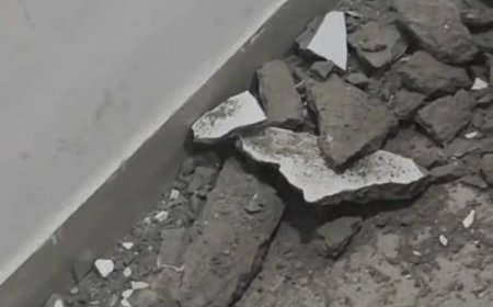 नहीं थम रहा प्लास्टर गिरने का सिलसिला