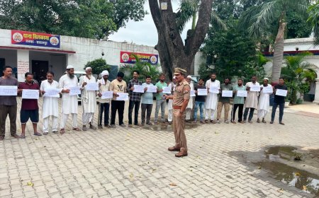 सहारनपुर गोकशी के 47 आरोपियों ने थाने में ली अपराध छोड़ने की शपथ, पुलिस ने दी चेतावनी