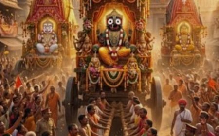 काशी में भगवान जगन्नाथ, भाई बलभद्र, बहन सुभद्रा के दर्शन को उमड़ी भक्तों की भीड़