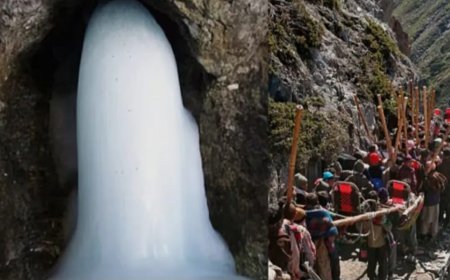 अमरनाथ यात्रा: 15 दिनों में 3.5 लाख श्रद्धालुओं ने किए बाबा बर्फानी के दर्शन, बेस कैंप पहुंचे उपराज्यपाल सिन्हा