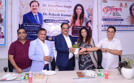 ग्रेटर नोएडा स्थित आर्या फैशन्स की निर्यात इकाई का डॉ राकेश कुमार ने किया दौरा महिला सशक्तिकरण और हस्तशिल्प कारीगरों के हुनर की सराहना