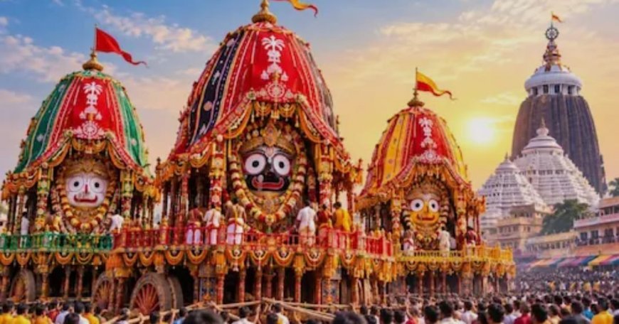 पुरी में निकली भगवान जगन्नाथ की भव्य रथ यात्रा