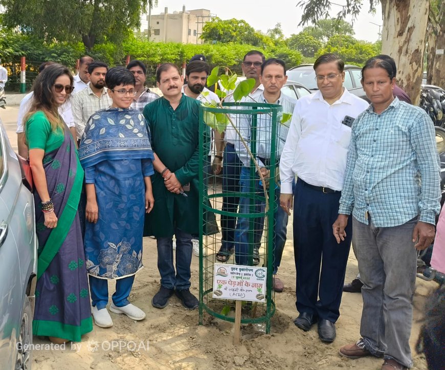ग्रेटर नोएडा में पर्यावरण संरक्षण की बड़ी पहल औद्योगिक क्षेत्रों में लगेंगे पांच हजार से अधिक पौधे कर्मयोगियों का हुआ सम्मान