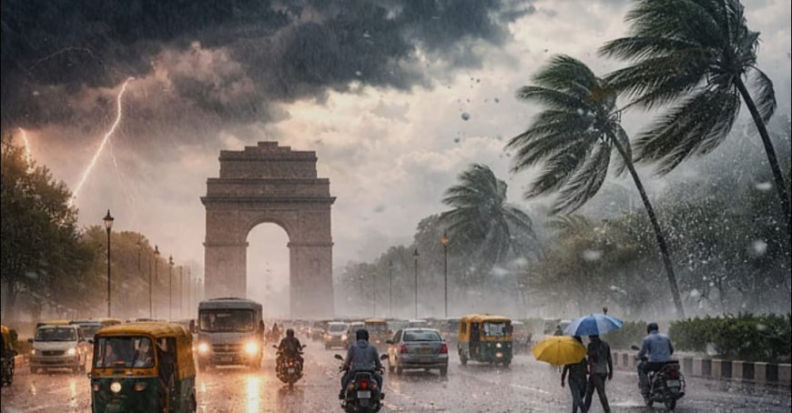 बारिश बनेगी मुसीबत; दिल्ली-उत्तर प्रदेश समेत कई राज्यों में मौसम विभाग ने जारी किया रेड अलर्ट