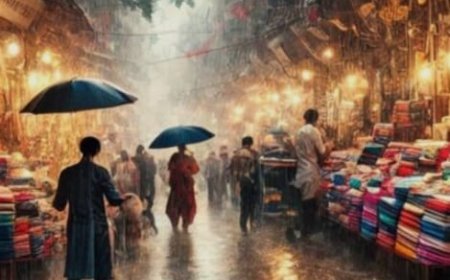 बारिश ने बाजारों की रौनक पर लगाई ब्रेक, चांदनी चौक से लाजपत तक सन्नाटा