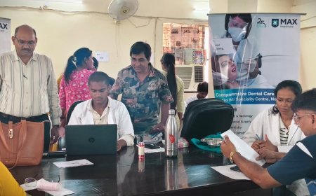 नोएडा मीडिया क्लब में लगा निःशुल्क स्वास्थ्य जांच शिविर