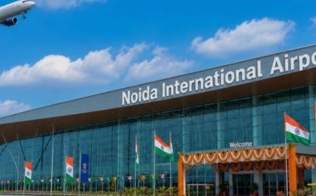 नोएडा इंटरनेशनल एयरपोर्ट के 27 किलोमीटर के दायरे में लेजर बीम एवं कृत्रिम रोशनी के उपयोग पर प्रतिबंध
