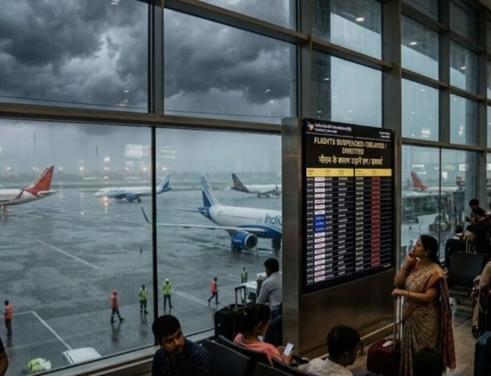 भारी बारिश से IGI एयरपोर्ट पर हवाई सेवाएं ठप, 14 उड़ानें डायवर्ट; सैकड़ों यात्री परेशान