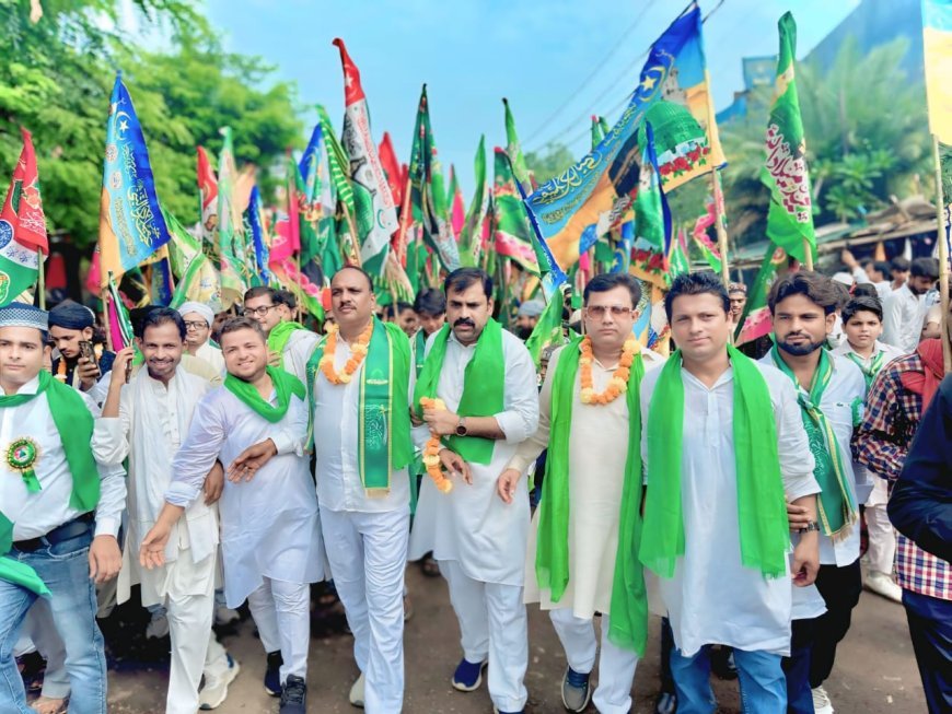 शांति और भाईचारे का पैगाम नोएडा में धूमधाम से मनाया गया ईद-ए-मिलाद-उन-नबी