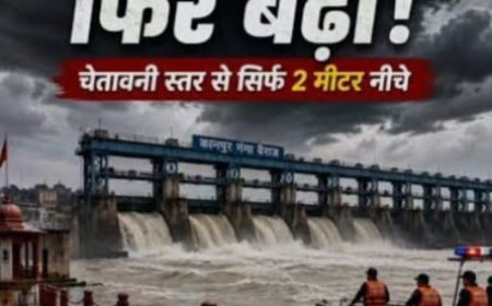 कानपुर में एक बार फिर बढ़ा गंगा का जलस्तर