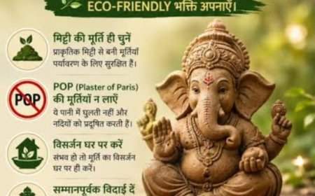 गणपति दरबार से पर्यावरण संरक्षण की अलख, श्रद्धालुओं को बांटे पौधे और कपड़े के झोले
