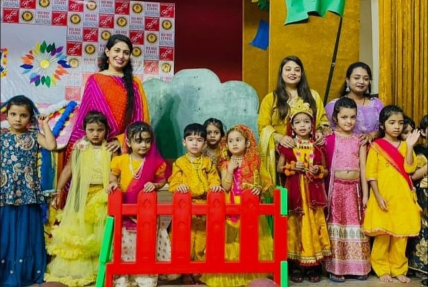 स्कूल में जन्माष्टमी उत्सव का भव्य आयोजन