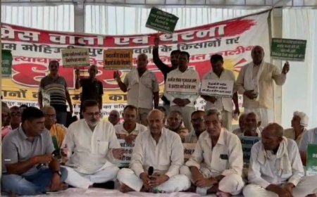 गाजियाबाद में कनावनी किसानों का 51वें दिन भी धरना, 2 नवंबर तक समाधान नहीं तो यूपी गेट पर आंदोलन की चेतावनी